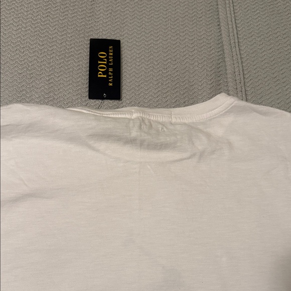 Polo by Ralph Lauren White Tee with Blue Logo - Picture 8 of 8